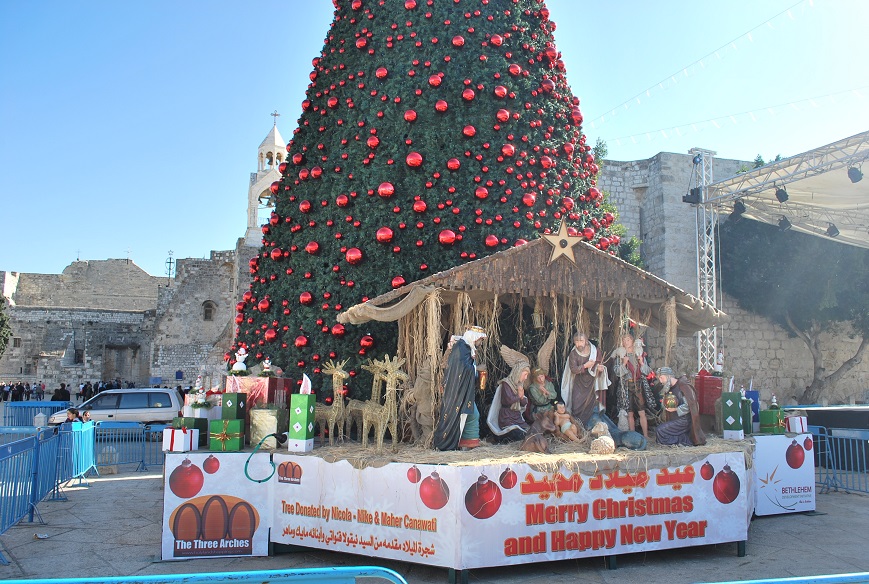 Vianočný stromček v Betleheme, Palestína