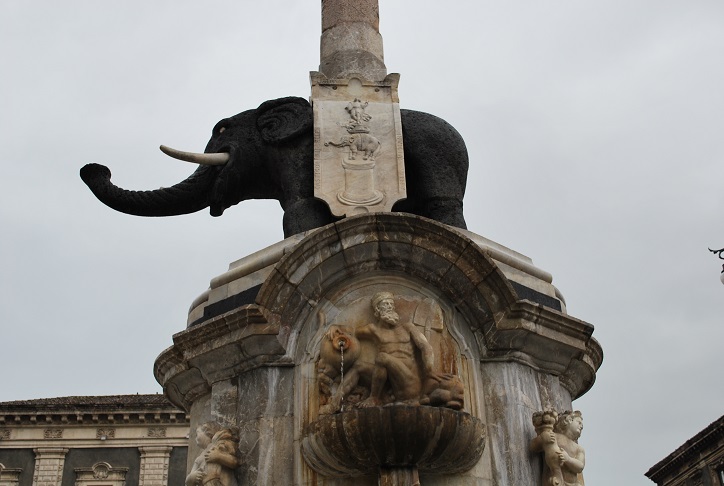 Fontana Dell elefante, Catania, Sicília