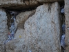Papieriky s motlitbami pri Múre nárekov, Židovská štvrť, Jeruzalem