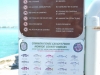 Informačná tabuľa pred Seven Miles Bridge, Keys, Florida