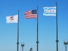Tri vlajky, Navy Pier Park, Chicago, Illinois