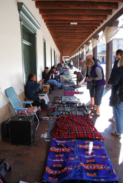 Indiánsky trh v Santa Fe, Nové Mexiko