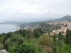 Pohľad na mesto a záliv  z Gréckeho divadla, Taormina, Sicília