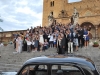 Svadobná fotka pred katedrálou v Cefalù, Sicília