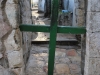 Jerusalem, Via Dolorosa, zátišie s krížom pri Kostole božieho hrobu