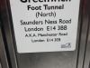 London Greenwich - chodník pod Temžou