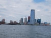 Jersey City z Hudson River, USA