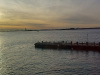 Výhľad z trajektu na Sochu Slobody, NYC, USA