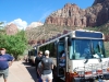 Vyhliadkový autobus, Zion National Park, Utah